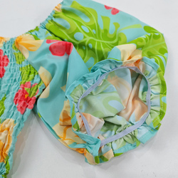 Women's Puff Sleeve Square Neck A Line Dress