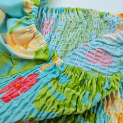 Women's Puff Sleeve Square Neck A Line Dress