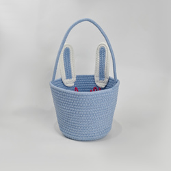 Custom Embroidered Easter Bunny Basket