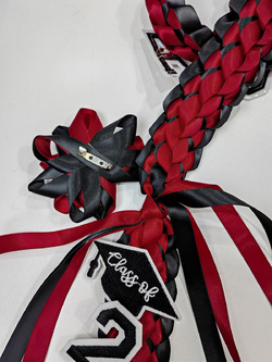 Custom Graduation Ribbon Braided Lei