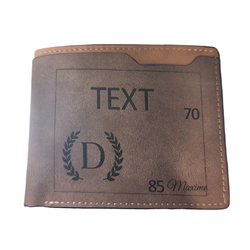 Custom Engraved Wallet(No Zipper)(Two-Side Printing)  | Ships from USA