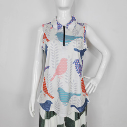 All Over Print Women's Sleeveless Polo Shirt (Model T90)