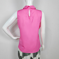 Women's Sleeveless Pleated Sash Top