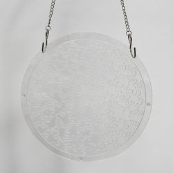 Round Acrylic Puzzle Ornament
