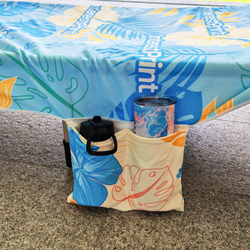 Beach Chair Towel Cover with Side Pockets