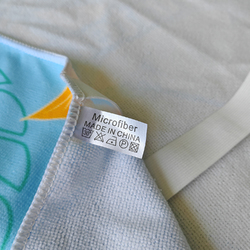 Beach Chair Towel Cover with Side Pockets