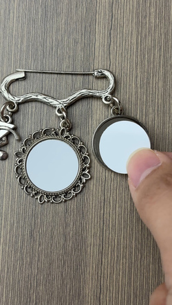 Custom Photo Charm Brooch | Ships from USA