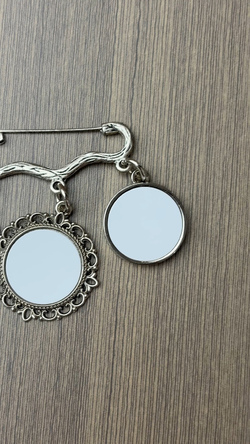 Custom Photo Charm Brooch | Ships from USA