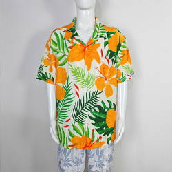 Custom Men's Crinkle Short Sleeve Shirt ( Model T87 )