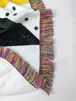 Ultra-Soft Mixed Green Fringe Blanket 60"x80"
