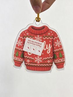 Custom Shaped Acrylic Ornament 15cm