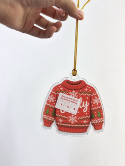 Custom Shaped Acrylic Ornament 10cm